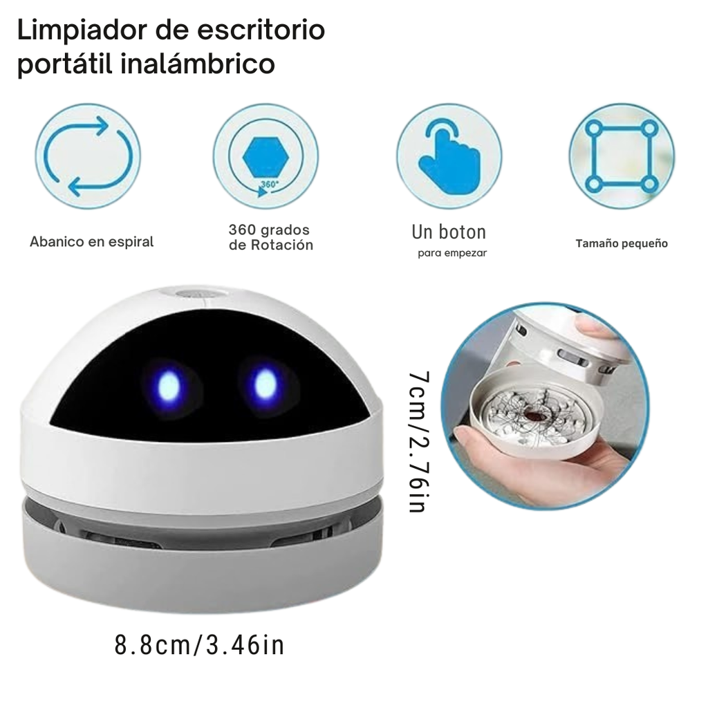 Limpiador de escritorio portátil inalambrico
